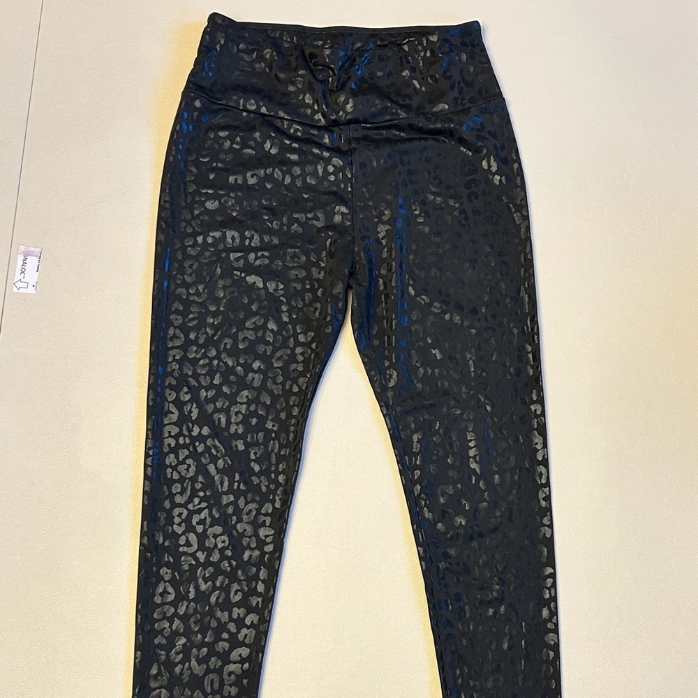 Black Leopard Print Leggings
